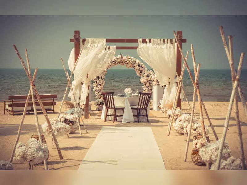 Beachfront proposal setup — Khaleej Times feature
