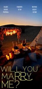 Will You Marry Me? - Propose in the desert of Dubai