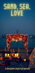 Sand, Sea, Love - A beachside proposal in Dubai