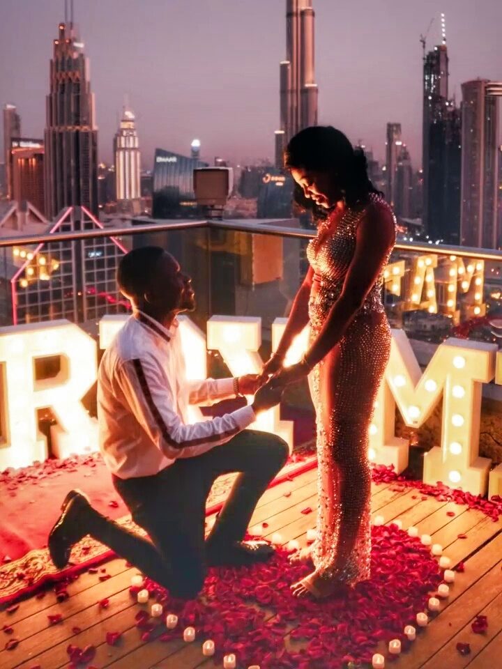 Burj Khalifa view rooftop proposal