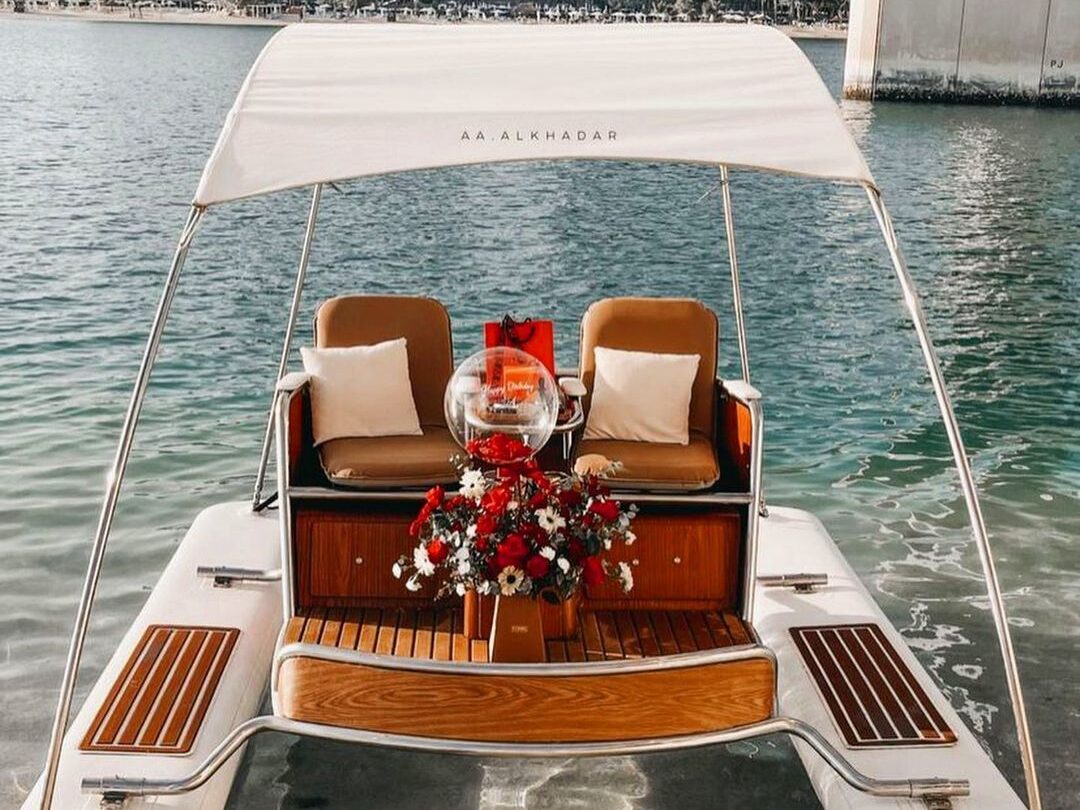 Proposal on a yacht in Dubai