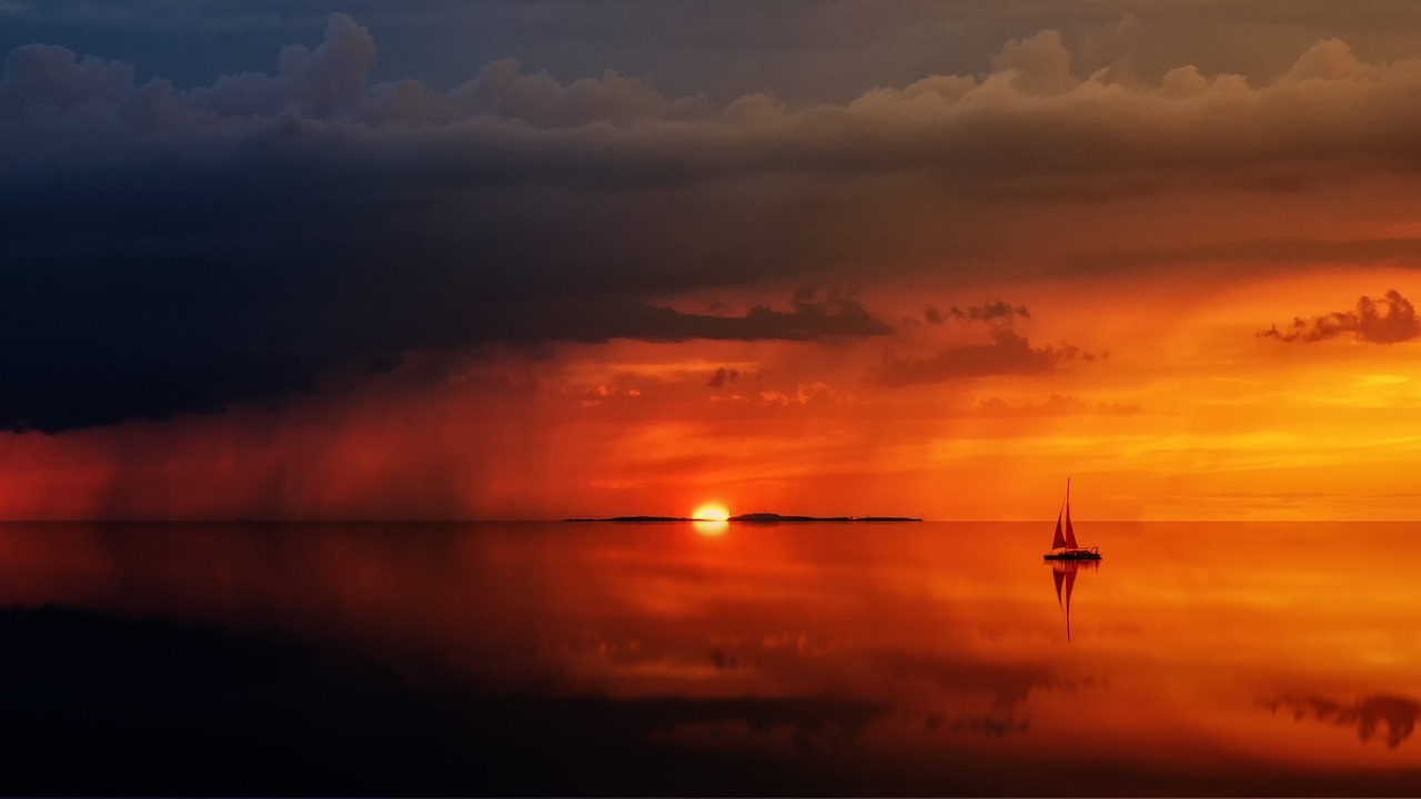 sea, ocean, water, waves, nature, sunset, view, horizon, boat, sailing boat, sunset, sunset, sunset, view, view, view, view, view, boat, boat