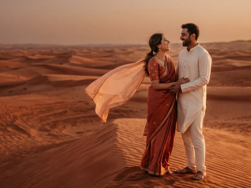 Half Desert Candlelit Romance Proposal