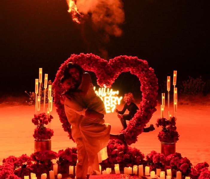Private Romantic Desert Escape Proposal