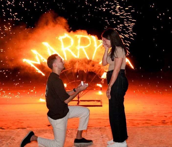 Private Romantic Desert Escape Proposal
