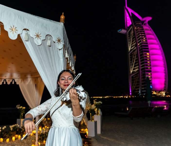 Luxury Tent Proposal Facing Burj Al Arab