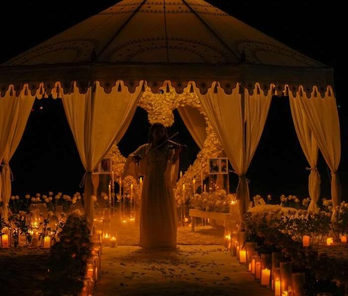 Luxury Tent Proposal Facing Burj Al Arab