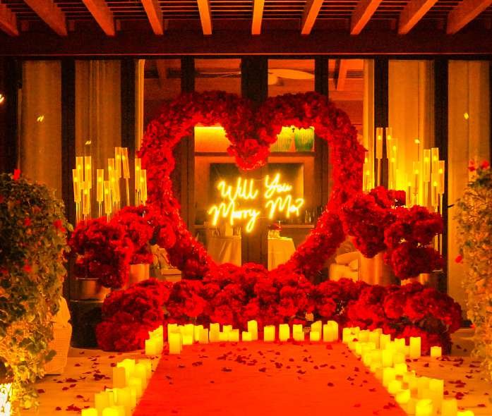 Private Poolside Cabana Proposal at One&Only The Palm
