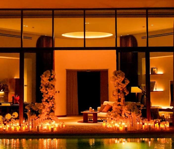 Private Poolside Cabana Proposal at One&Only The Palm