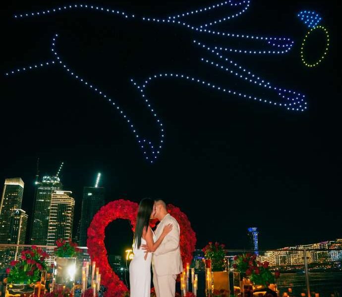 Custom Designed Drone Show – Beach or Desert