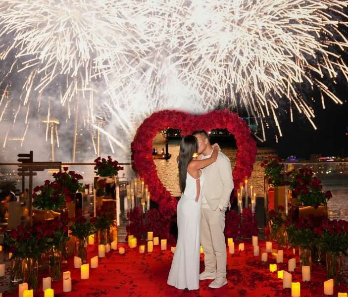 Half Desert Candlelit Romance Proposal