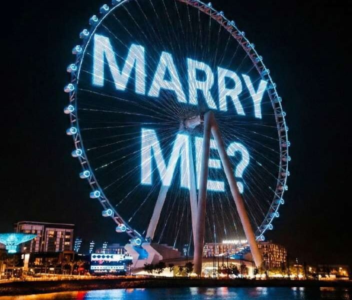 Spell Out Your Love with Flying LED Banners