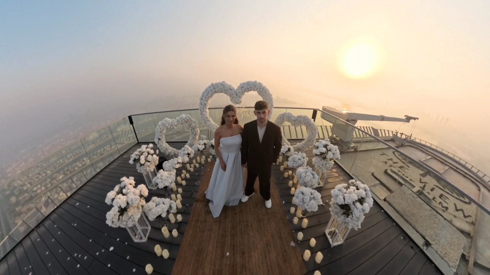 Exclusive Private Rooftop Proposal – Highest Rooftop on Palm Jumeirah at Sunrise - luxury proposal by Proposal Dubai