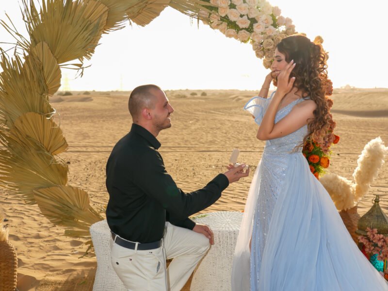 Half Desert Romantic Proposal