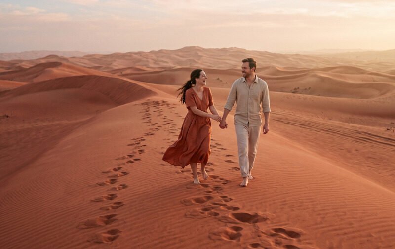 City, Half Desert & Beach