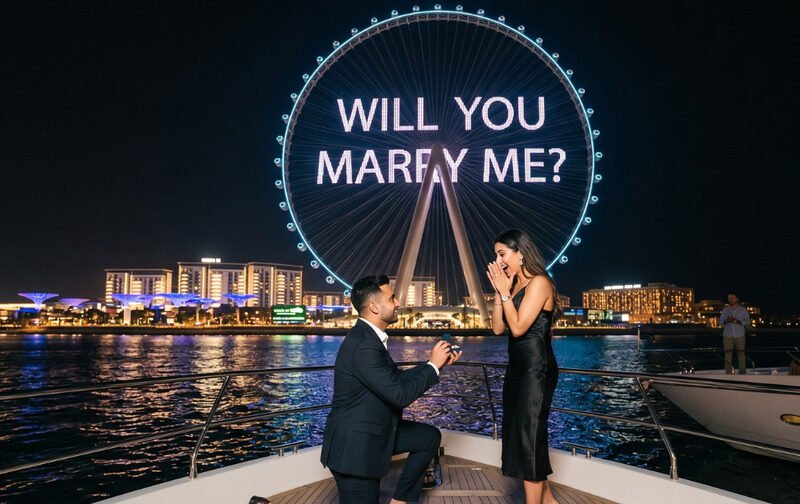 Supercar Shoot, Ain Dubai Projection & Luxury Yacht Proposal