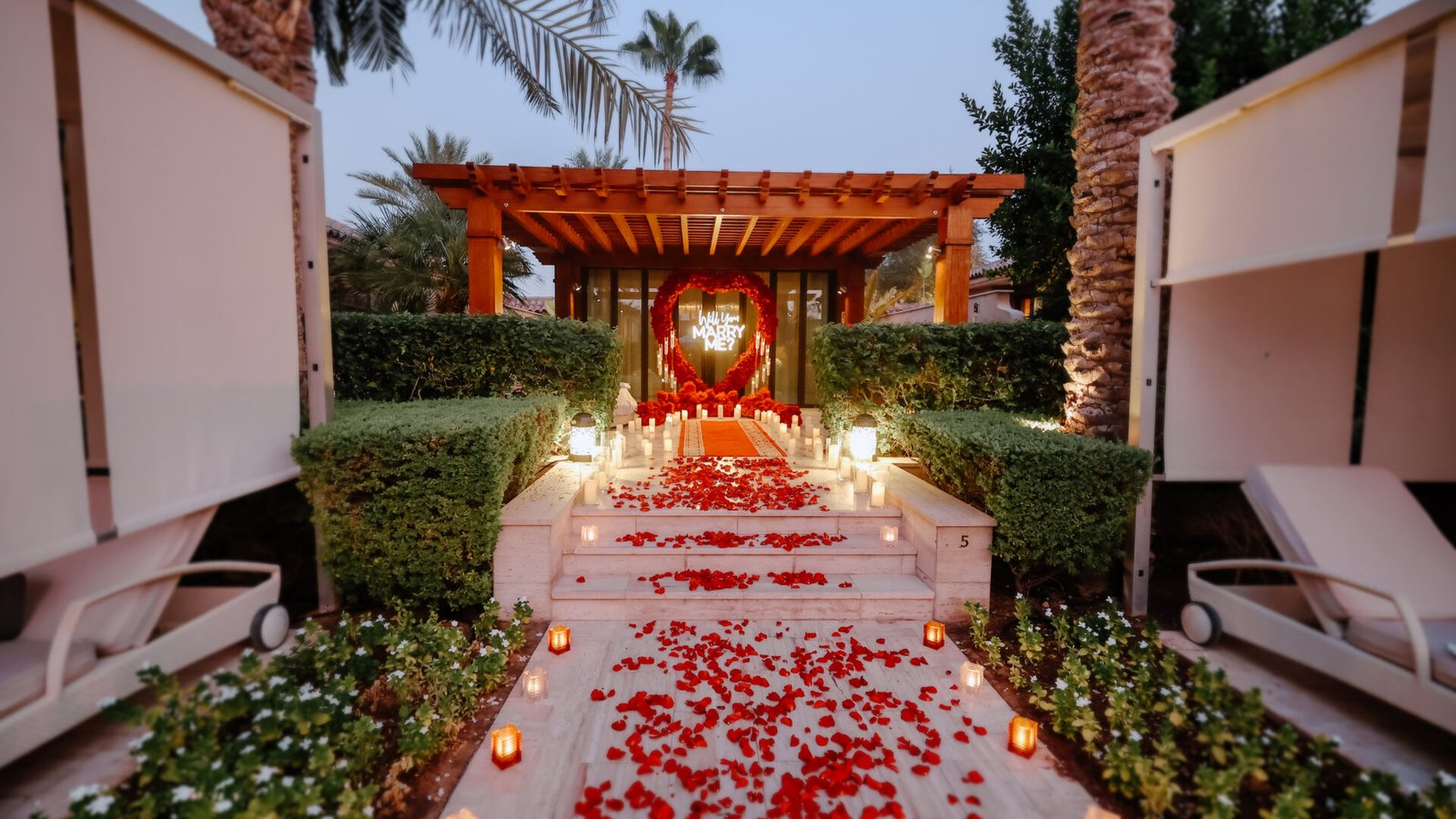 Private Poolside Cabana Proposal at One&amp;Only The Palm - luxury proposal by Proposal Dubai