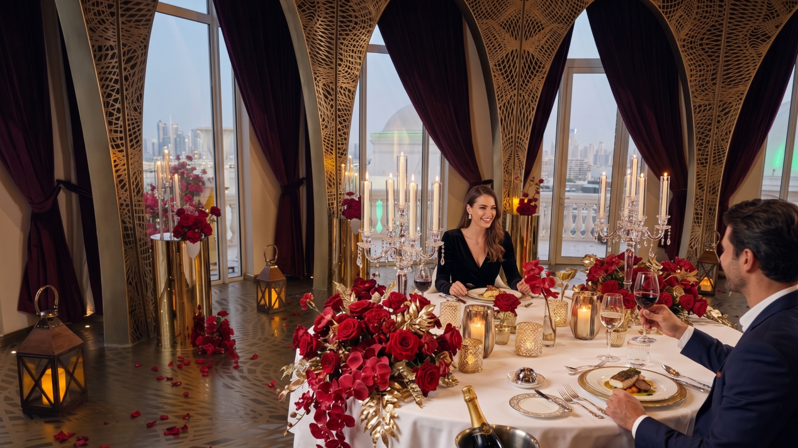 Private Rooftop Dome at Raffles The Palm Dubai - luxury proposal by Proposal Dubai