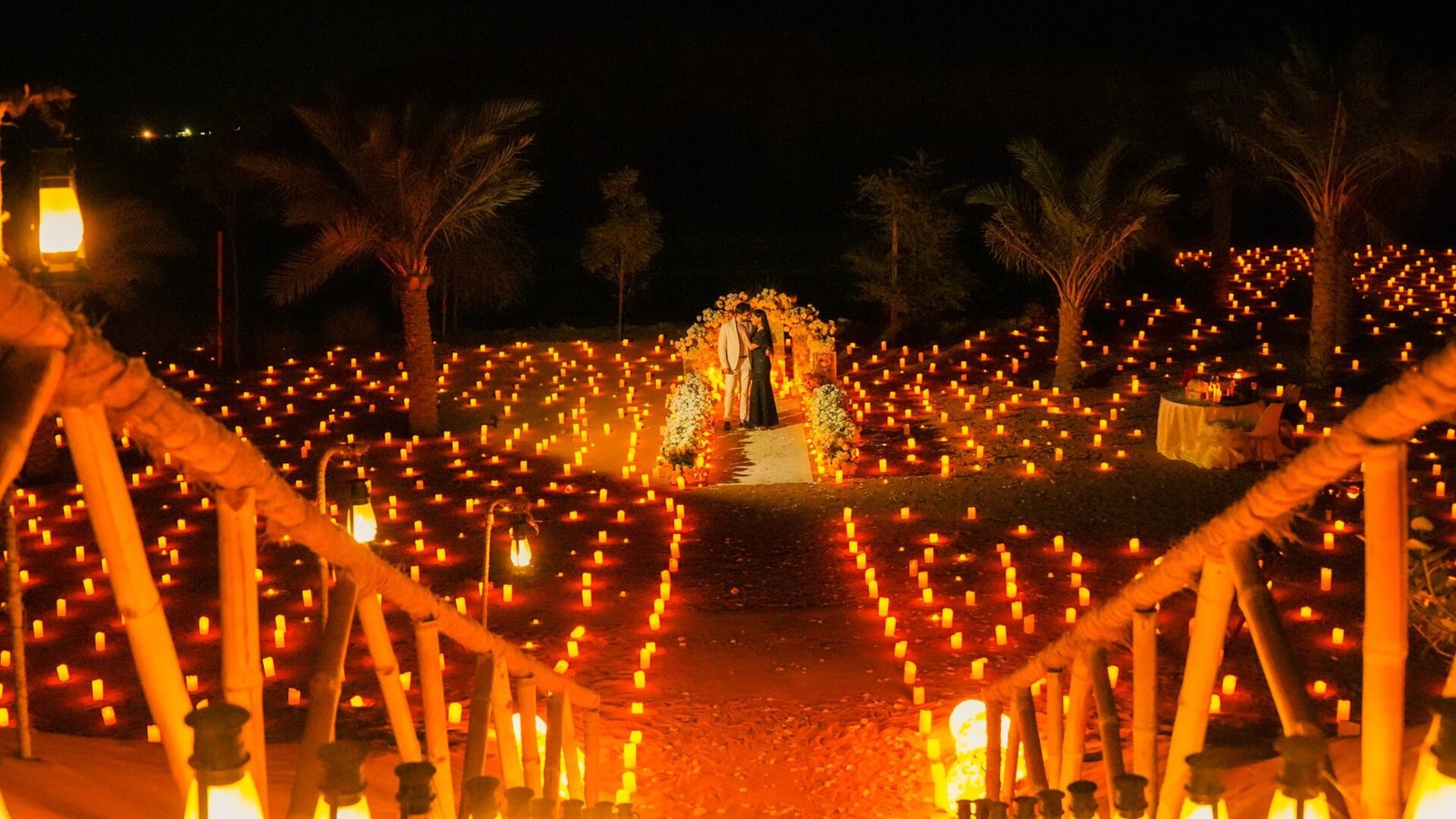 Candlelit Private Desert Oasis Proposal