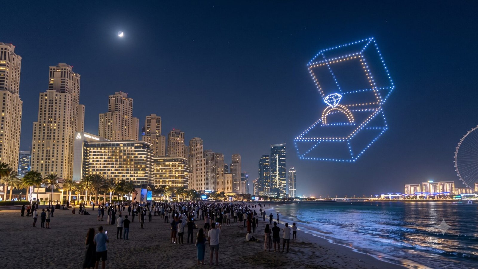 Custom Designed Drone Show - Beach or Desert