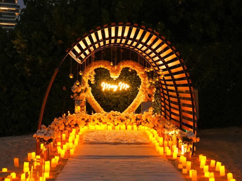 Luxury Gazebo with Hanging Lanterns at One&Only Royal Mirage Dubai