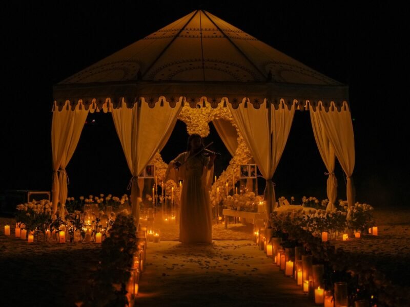 Luxury Tent Proposal Facing Burj Al Arab