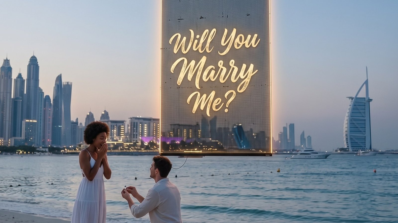 Spell Out Your Love with Flying LED Banners