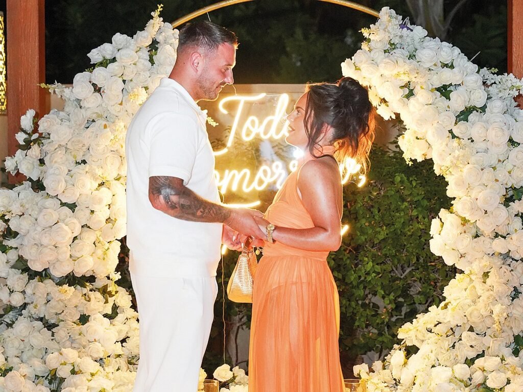 Mia and Conors candlelit beach proposal at One&Only The Palm, as featured in Gulf News