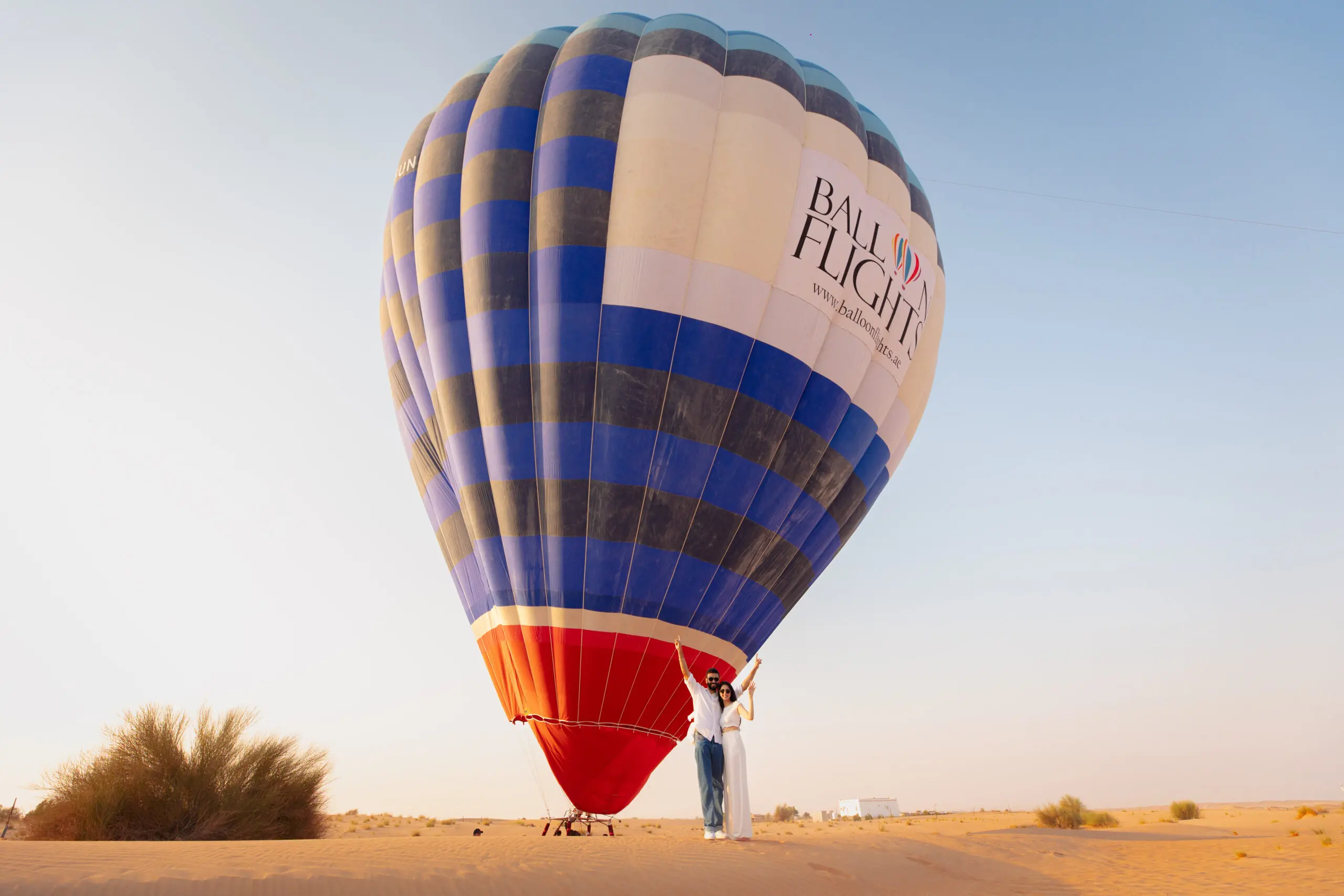 Hot air balloon proposal Dubai